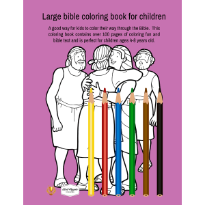 Large bible coloring book for children