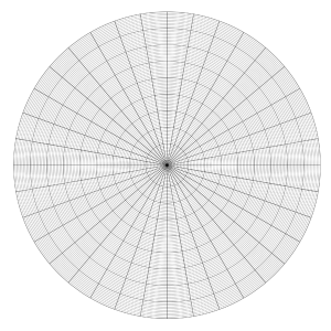 Circular Grid Graph Paper In Square Book