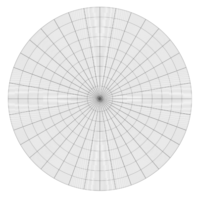 Circular Grid Graph Paper In Square Book