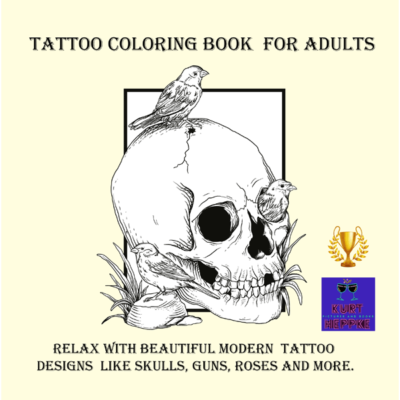Tattoo Coloring Book  For Adults